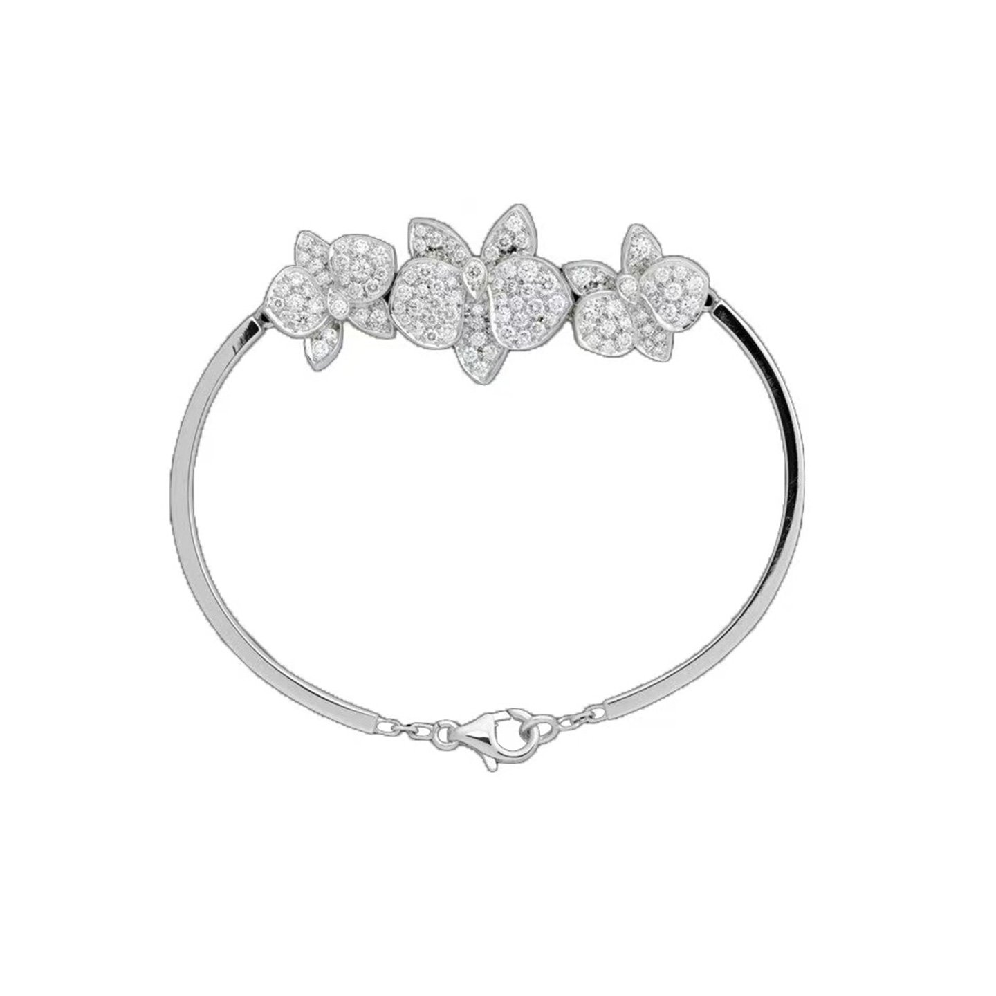 18k gold full set natural diamonds Butterfly bracelet customized