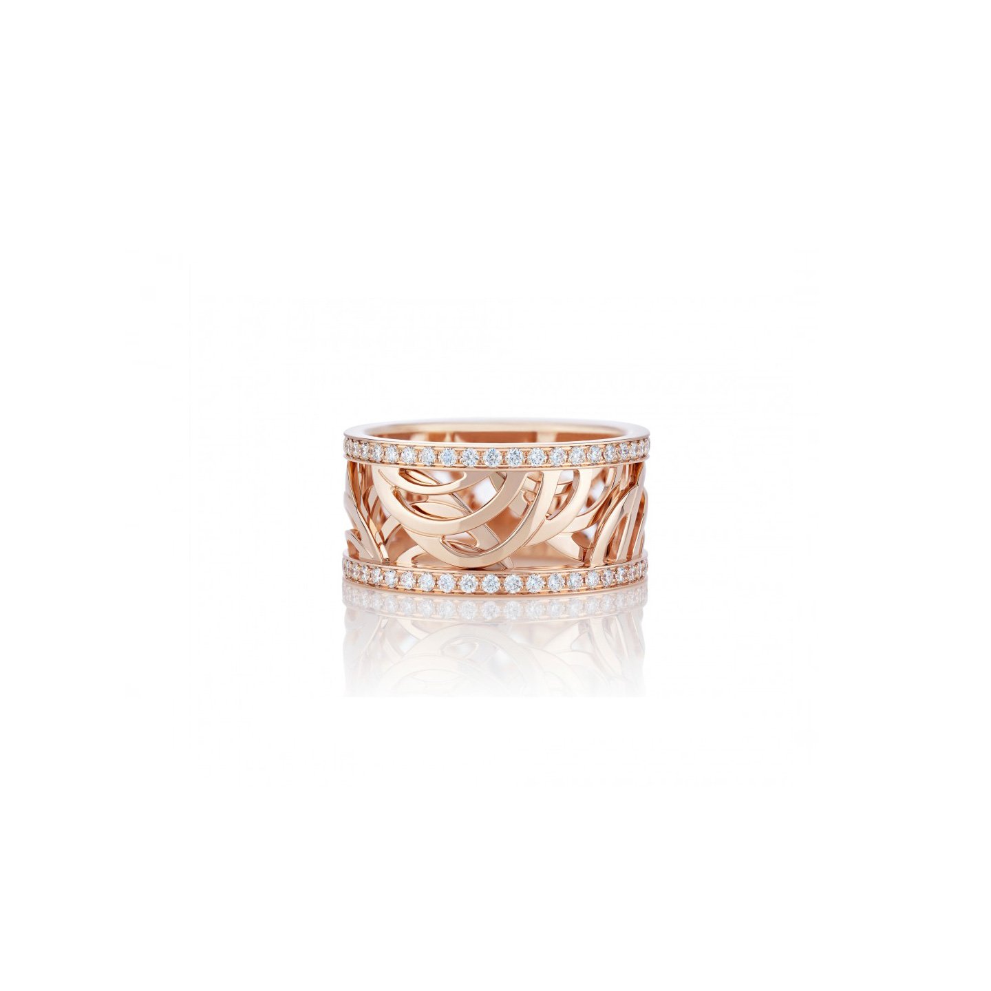 18k gold aria ring with natural diamonds customized