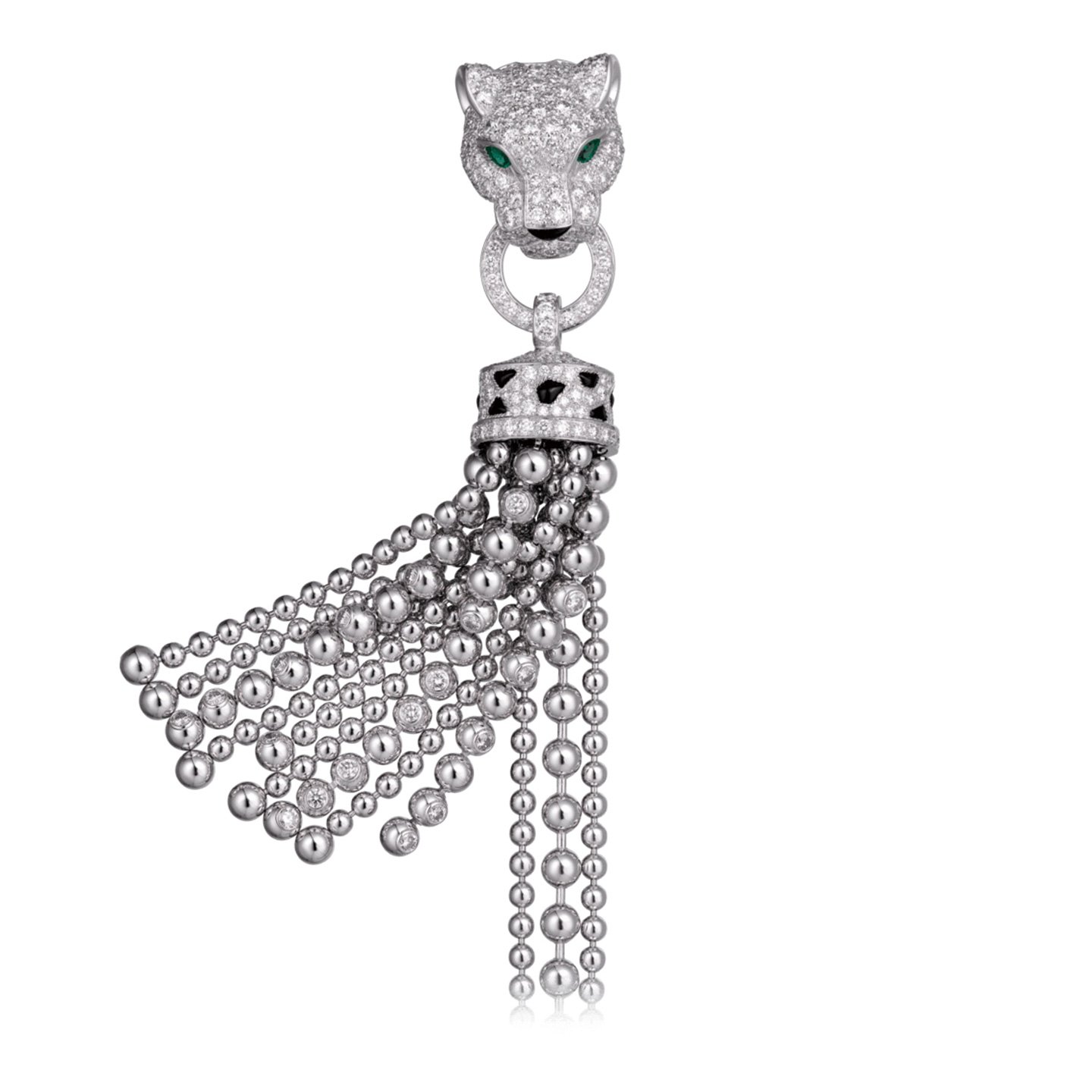 18k gold Panther Leopard bracelet with natural diamonds