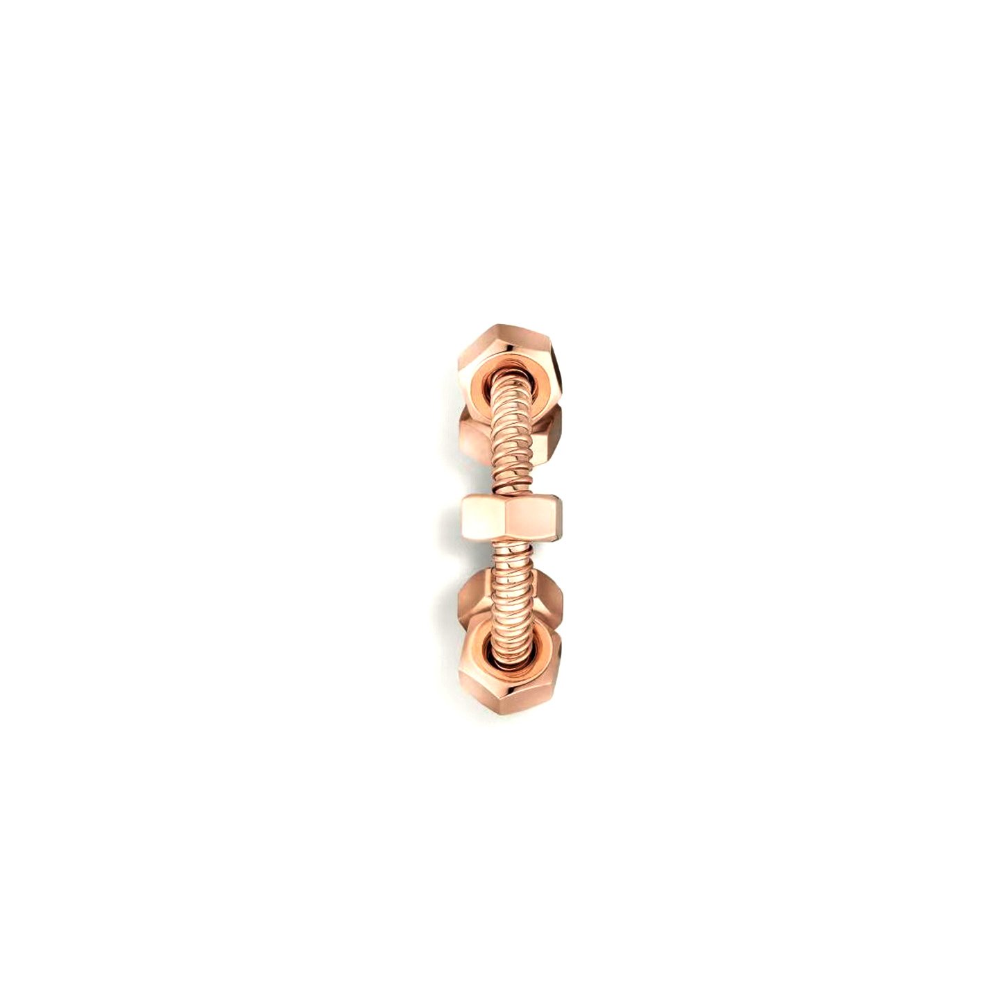 18k gold Screw ring high end customized
