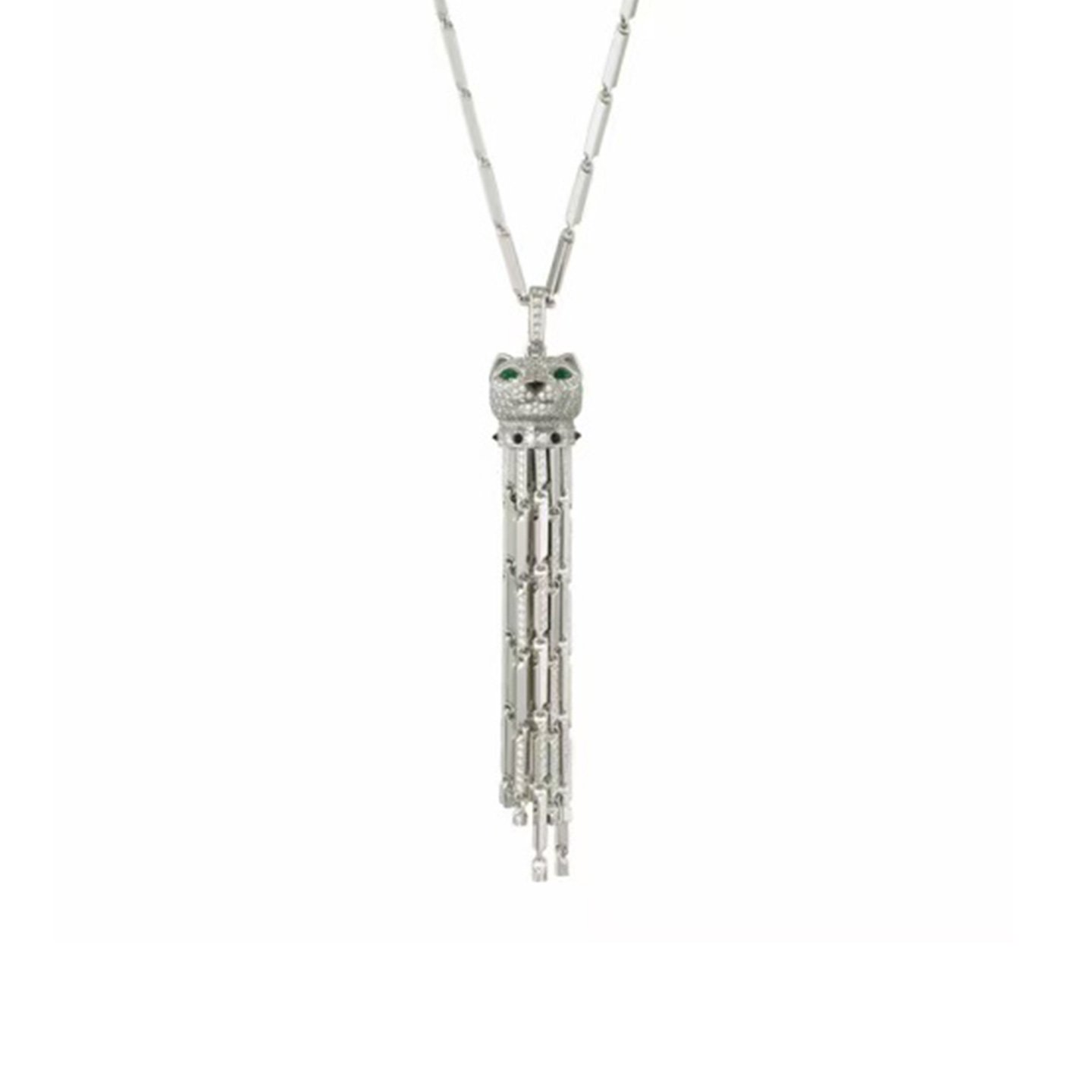 18k gold Flower-like Leopard Necklace with natural diamonds customized