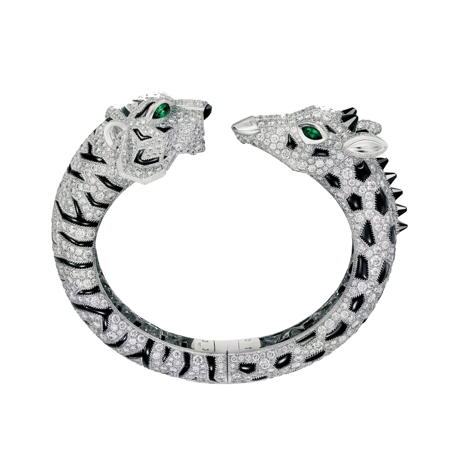 18k gold Giraffe-shaped bracelet with natural diamonds customized