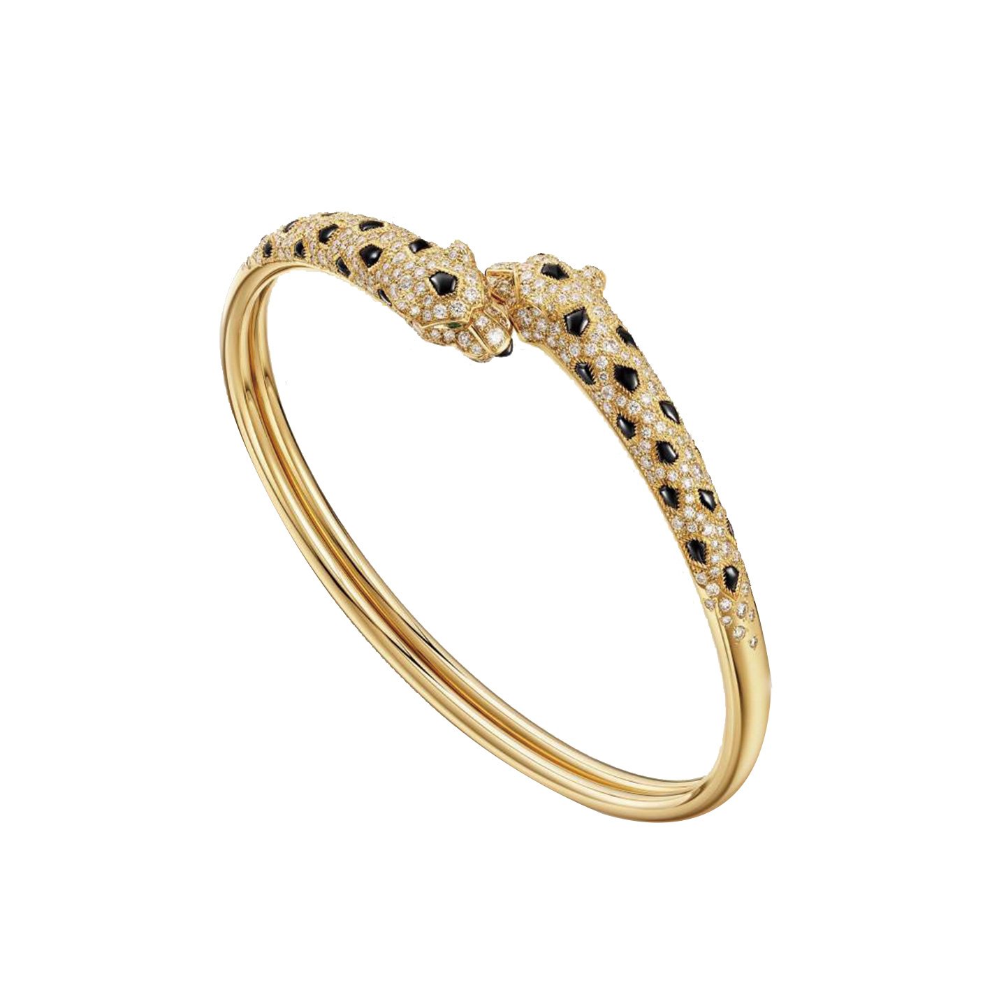 18k gold New leopard-print leopard bracelet with natural diamonds