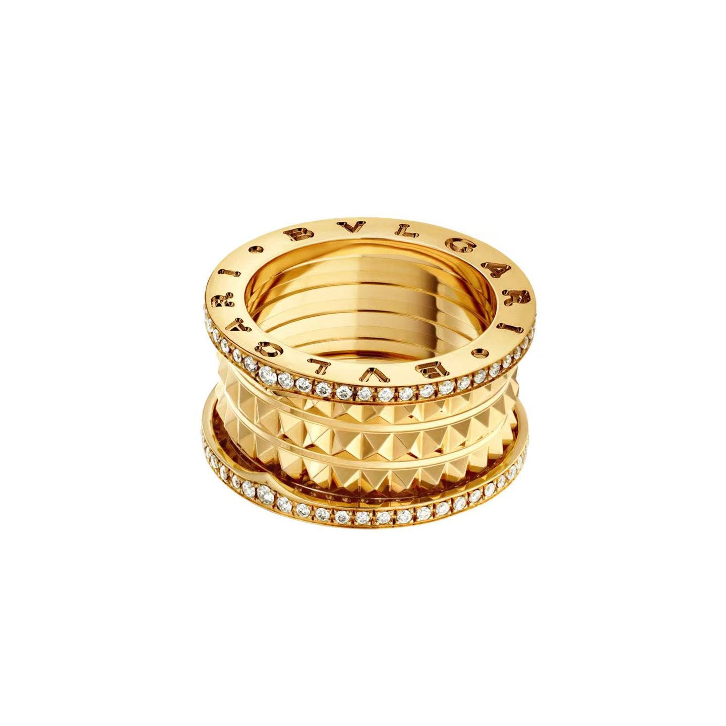 18k gold Rivet Ring with natural diamonds customized